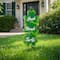 Glitzhome® 36.75" St. Patrick's Metal Shamrock Yard Stake Set